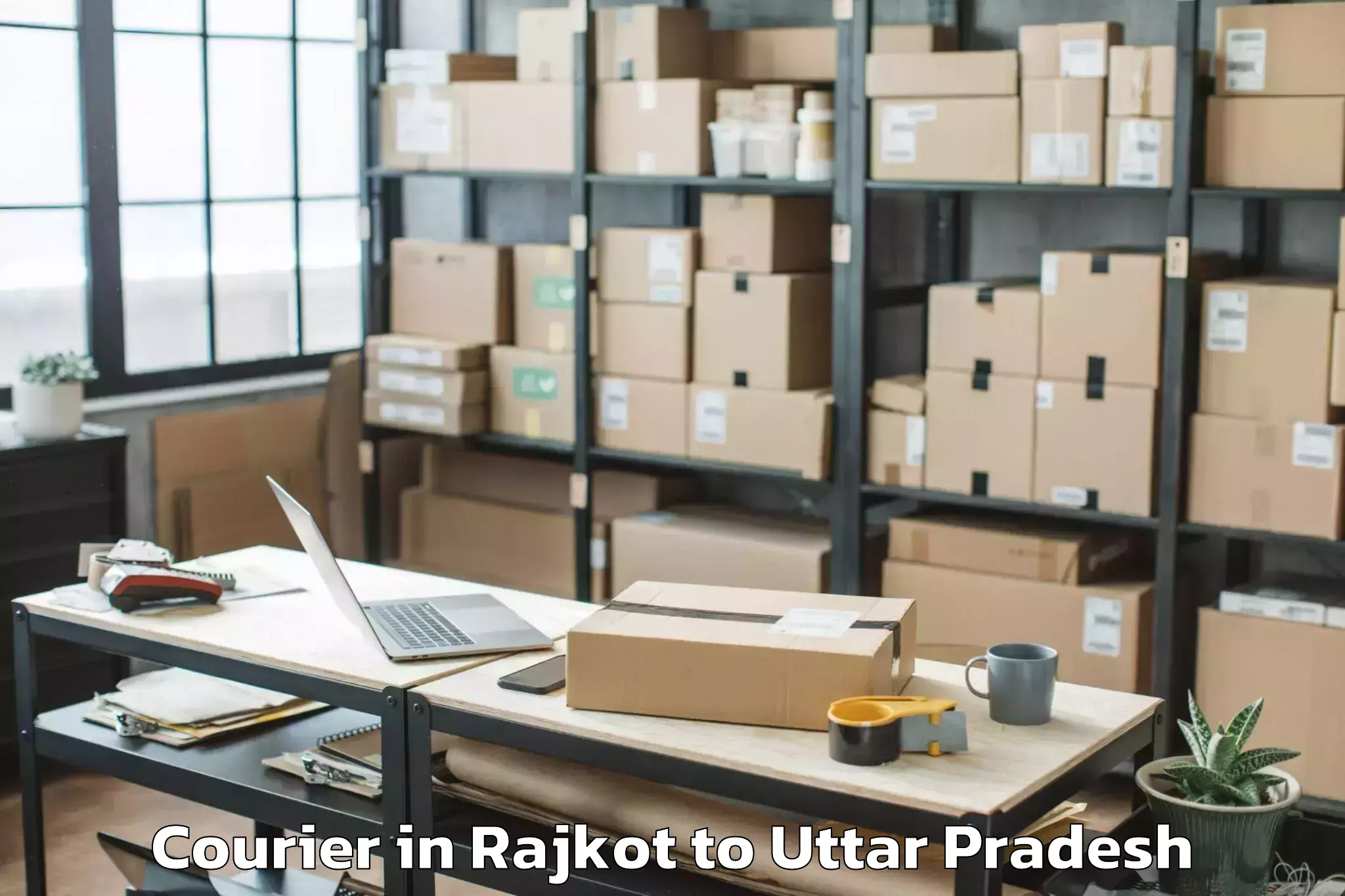 Book Your Rajkot to Hata Courier Today